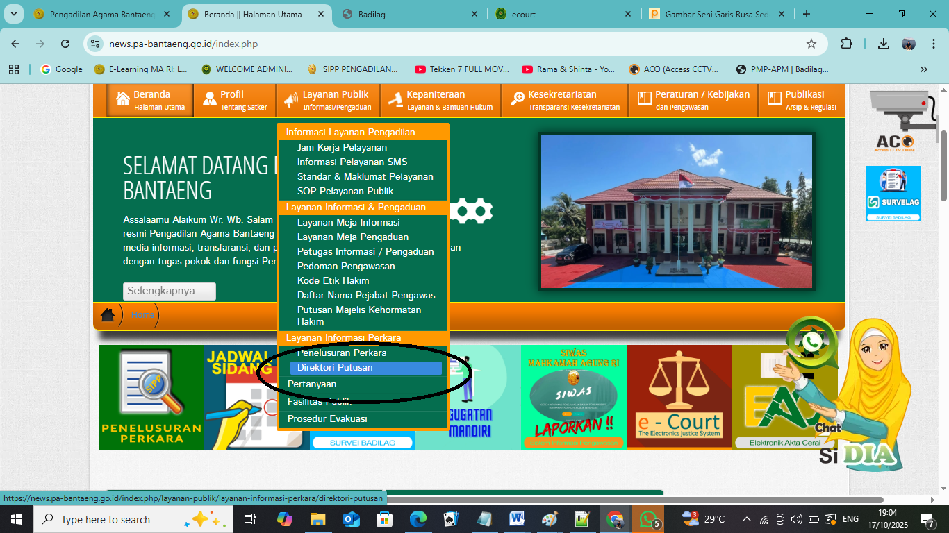 Tautan direktori putusan